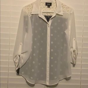 Solid and polka dots